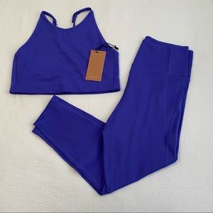 NWT Girlfriend Collective Matching Set in Pansy